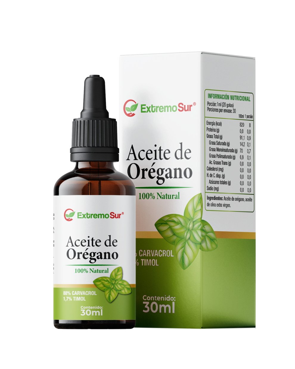 Aceite de oregano - Extremo Sur