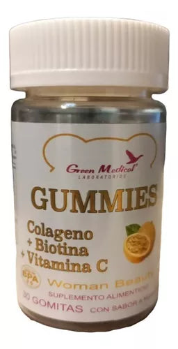 Gummies Colageno + Biotina + Vitamina C - Green Medical