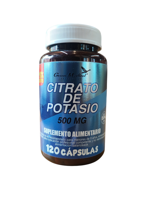 POTASIO citrato 120 cápsulas- Green Medical
