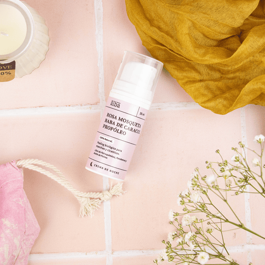 Crema Rosa Mosqueta, Baba de Caracol, Propóleo - Crema de Noche (Apicola del Alba)